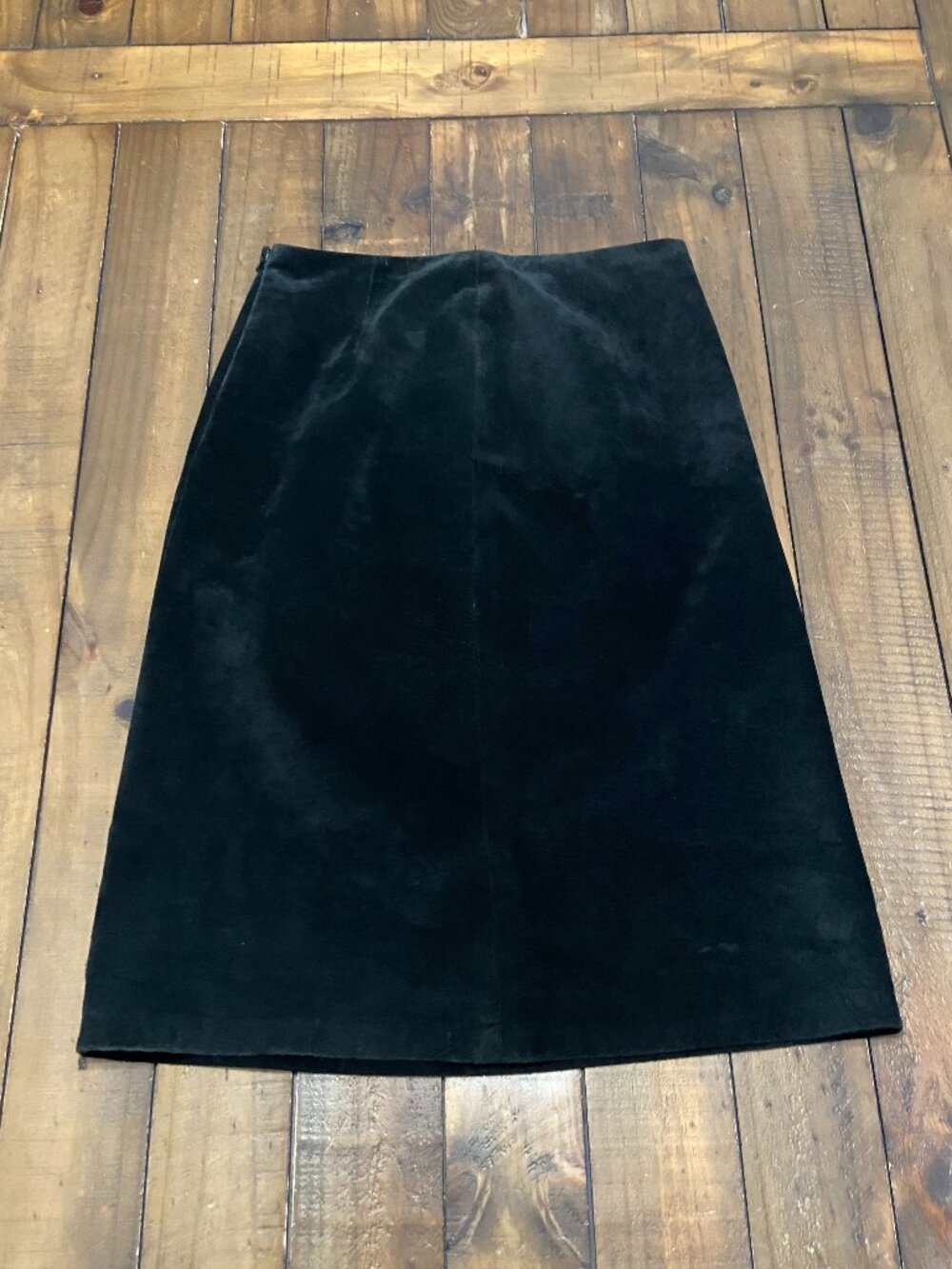 VTG Hennes Collection For‎ H&M Black Suede Skirt 6